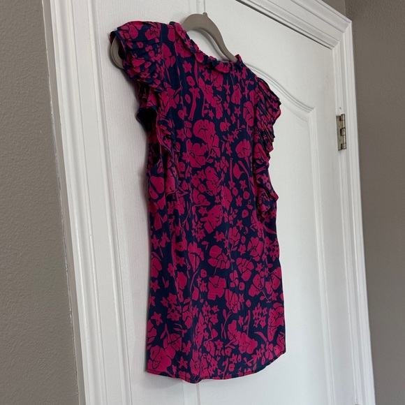 Stylish Floral Ruffle Blouse - Picture 6 of 7